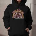 Women's Bruh We Back To School Social Worker Leopard Rainbow Graphic Youth Hoodie Women's Bruh We Back To School Social Worker Leopard Rainbow Graphic Youth Hoodie