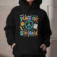 Women's Peace Out 5th Grade Retro Back To School Students Graphic Youth Hoodie Women's Peace Out 5th Grade Retro Back To School Students Graphic Youth Hoodie