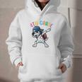 4th Grade Crew Dalmatian Dog Dabbing Back To School Premium Tri-Blend Graphic Youth Hoodie