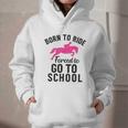 Born To Riding Forced To Go To School Back To School Graphic Youth Hoodie
