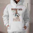 Buckin' Into Pre-K Back To School Cowboy Western Graphic Youth Hoodie Buckin' Into Pre-K Back To School Cowboy Western Graphic Youth Hoodie