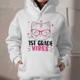 Cute 1st Grade Vibes Cat Kitten Lover Back To School Girls Graphic Youth Hoodie Cute 1st Grade Vibes Cat Kitten Lover Back To School Girls Graphic Youth Hoodie