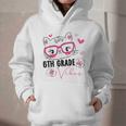 Cute 6th Grade Vibes Cat Kitten Lover Back To School Girls Graphic Youth Hoodie