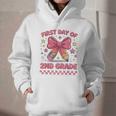 First Day Of 2nd Grade Coquette Back To School Girls Kids Graphic Youth Hoodie First Day Of 2nd Grade Coquette Back To School Girls Kids Graphic Youth Hoodie