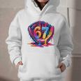 Gen Alpha Slang Ice Cream Drip Six Seven 67 Baseball Catcher Graphic Youth Hoodie