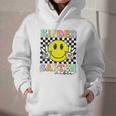 Girls Kindergarten Vibes Smile Face Back To School Kinder Graphic Youth Hoodie Girls Kindergarten Vibes Smile Face Back To School Kinder Graphic Youth Hoodie
