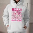 Hello Fifth Grade Coquette Bow Back To School 5th Grade Girl Graphic Youth Hoodie