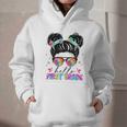 Hello First Grade Shirt Messy Bun Tie Dye Back To School Graphic Youth Hoodie Hello First Grade Shirt Messy Bun Tie Dye Back To School Graphic Youth Hoodie