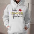 Hello Kindergarten Back To School Cute First Day Kids School Graphic Youth Hoodie Hello Kindergarten Back To School Cute First Day Kids School Graphic Youth Hoodie