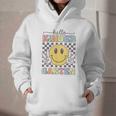 Hello Kindergarten Hippie Smile Face Back To School Graphic Youth Hoodie Hello Kindergarten Hippie Smile Face Back To School Graphic Youth Hoodie