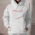 Hit Hard Run Fast Turn Left Baseball Player & Fan Premium Tri-Blend Graphic Youth Hoodie