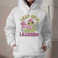 Leap Into Learning Cute Frog Kawaii Back To School Kids Graphic Youth Hoodie