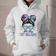 Little Miss 1st Grade Messy Bun Back To School Girls Kids Graphic Youth Hoodie Little Miss 1st Grade Messy Bun Back To School Girls Kids Graphic Youth Hoodie