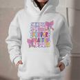 Little Miss Kindergarten Kids Girls Coquette Back To School Graphic Youth Hoodie Little Miss Kindergarten Kids Girls Coquette Back To School Graphic Youth Hoodie