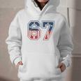 Number 67 USA Raglan Baseball Tee Graphic Youth Hoodie