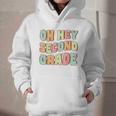 Oh Hey Second Grade Cute Groovy Back To School 2nd Grade Graphic Youth Hoodie