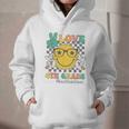 Peace Love 4th Grade Cute Smile Face Back To School Girls Graphic Youth Hoodie