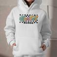 Retro Checkered School Nurse Squad Back To School Graduation Graphic Youth Hoodie