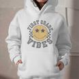 Retro First Grade Vibes Smile Face Back To School 1st Grade Graphic Youth Hoodie Retro First Grade Vibes Smile Face Back To School 1st Grade Graphic Youth Hoodie
