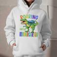 Roaring Into Kindergarten DinosaurRex Back To School Boys Performance Graphic Youth Hoodie