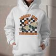 Rolling Into Kindergarten Retro Groovy Back To School Kids Graphic Youth Hoodie Rolling Into Kindergarten Retro Groovy Back To School Kids Graphic Youth Hoodie
