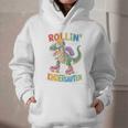 T Rex Rollin Into Kindergarten Back To School First Day Boys Graphic Youth Hoodie T Rex Rollin Into Kindergarten Back To School First Day Boys Graphic Youth Hoodie