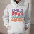Teach Love Inspire Coffee Cute Teaching Quote Back To School Graphic Youth Hoodie