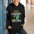 4th Grade Level Unlocked Back To School Pixel Game Graphic Youth Hoodie