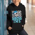 5th Birthday Dabbing Baseball Boys Bruh I'm 5 Year Old Graphic Youth Hoodie