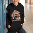 67 Days Smarter Rainbow For Back To School Kids Graphic Youth Hoodie