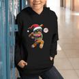 67 Gingerbread Man Playing Baseball Christmas 6 7 Meme Graphic Youth Hoodie