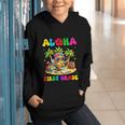Aloha First Grade Pineapple Hawaii Back To School Kids Girl Graphic Youth Hoodie
