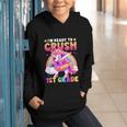 Back To School Unicorn Girls I'm Ready To Crush 1st Grade Graphic Youth Hoodie