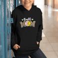 Ball Mom Leopard Baseball Softball Player Mom Graphic Youth Hoodie Ball Mom Leopard Baseball Softball Player Mom Graphic Youth Hoodie