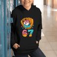 Baseball 67 Ice Cream Drip 67 Six Seven Meme 67th Birthday Graphic Youth Hoodie