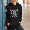 Baseball 8 Year Old Ice Cream Drip 8th Birthday Boys Player Graphic Youth Hoodie