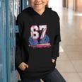 Baseball Drip 67 Meme Six Seven 6-7 Gen Alpha Slang Graphic Youth Hoodie Baseball Drip 67 Meme Six Seven 6-7 Gen Alpha Slang Graphic Youth Hoodie