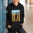 Baseball Drip Dripping Ice Cream Sport Player American Flag Graphic Youth Hoodie