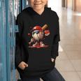 Baseball Drip Ice Cream Apparel Youth Boy Valentine Graphic Youth Hoodie