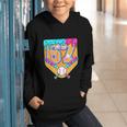 Baseball Drip Number 67 Ice Cream Home Plate Drip Graphic Youth Hoodie