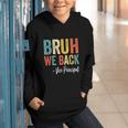 Bruh We Back Vice Principal Retro Vintage Back To School Graphic Youth Hoodie
