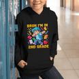 Bruh I'm In 2nd Grade Dabbing Boys Kids Gamer Back To School Graphic Youth Hoodie