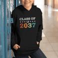 Class Of 2037 Grow With Me Back To School Pre-K 12th Grade Graphic Youth Hoodie