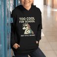 Too Cool For School Unicorn Back To School Humor Graphic Youth Hoodie