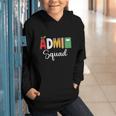 Cute Admin Squad Crew Team Back To School Office Staff Team Graphic Youth Hoodie