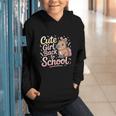 Cute Girl Back To School Capybara First Day Of School Kids Graphic Youth Hoodie Cute Girl Back To School Capybara First Day Of School Kids Graphic Youth Hoodie