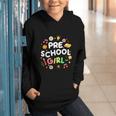 Cute Preschool Girl First Day Of School Back To School Graphic Youth Hoodie Cute Preschool Girl First Day Of School Back To School Graphic Youth Hoodie
