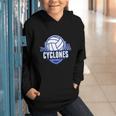 Cyclones Volleyball Back To School Spirit B Graphic Youth Hoodie