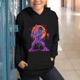 Drip Skeleton Batting Baseball Halloween Graphic Youth Hoodie