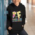 F Is For Fourth Grade Back To School Pencil Bow 4th Grade Graphic Youth Hoodie F Is For Fourth Grade Back To School Pencil Bow 4th Grade Graphic Youth Hoodie